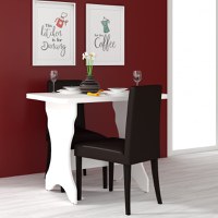 Masa Bucatarie  KC-2 UA,90x60x73 cm, Alb - 1