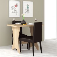 Masa bucatarie KC-2 UA, 90x60x73 cm, Sonoma - 1