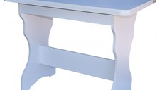 MASA BUCATARIE KC-3 ALB EXTENSIBILA, 90x59x74cm