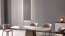Masa dining 627 marmura alba 1600x800x750