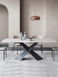 MASA DINING 628 MARMURA ALB 1800X900X750 - 1