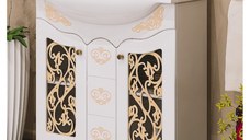 Masca baie + lavoar Pearl, 85x90x51cm, Aur