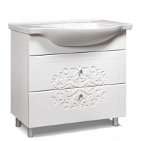 Masca baie + lavoar Sens, 85x90x51cm Alb - 1