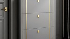 Pantofar 602 MDF Grey 100x24x118 cm