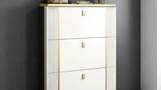 Pantofar 602 MDF White 100x24x118 cm