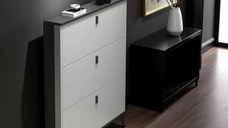 Pantofar 603 MDF Grey 100x24x118 cm