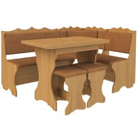 Set bucatarie Siria cu masa extensibila si 2 tabureti Cires - 1