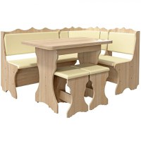 Set Bucatarie Siria, Cu Masa Extensibila Si 2 Tabureti Sonoma - 1