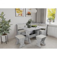 Set coltar bucatarie Rodos Gri Nimfa Fildes - 1