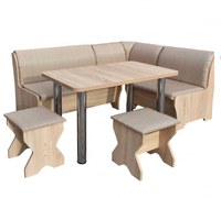 Set Coltar Bucatarie Tunis Cu Masa Si 2 Tabureti Sonoma - 1