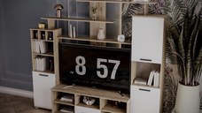 Set living Geo Stejar k002  Acril Alb 247x45x210 cm