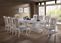 Set Masa 3514T + 6 Scaune AC3514 + 2 Scaune AC3514AC Alb - 1