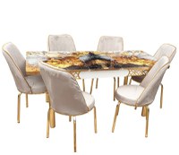 SET MASA 6 SCAUNE ALTIN 5 - 1