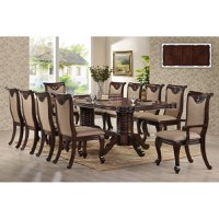 Set masa AC3268T + 10 Scaune, Dark Brown - 1