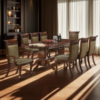 Set masa AC3269T + 8 Scaune, Antique Cherry - 1