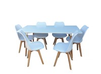 Set Masa Cu 6 Scaune HB01 Mare 160 cm - 1