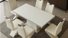 Set Masa DA1128 + 6 Scaune DA2626 Crom