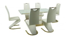 Set Masa DA1128G + 6 Scaune DA2626G,160x90x75 cm