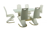 Set Masa DA1128G + 6 Scaune DA2626G,160x90x75 cm - 1