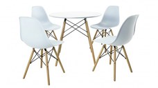 Set Masa DA151W + 4 Scaune DA232W