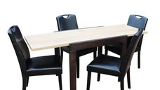 SET MASA KORS + 4 SCAUNE 6002, SONOMA-NEGRU