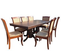 Set Masa RH 7132 Si 8 Scaune RH5519 Dirty Oak, 160x100x77 cm - 1