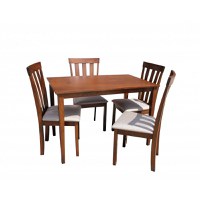 Set masa RH7006T + 4 scaune RH108C Dirty Oak 110x70x76 cm - 1