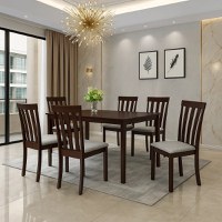 Set masa RH7008T + 6 scaune RH108C, 150x90x76 cm, Dirty Oak - 1