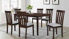 Set masa RH7008T + 6 scaune RH108C, 150x90x76 cm, Dirty Oak