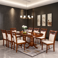 Set Masa RH7038EXT Cu 8 Scaune 8064C, 155x100x77 cm, Dirty Oak - 1