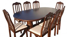 Set Masa RH7039T + 8 Scaune 559C,179x99x76 cm, Dirty Oak