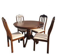 Set Masa RH7066T + 4 Scaune 559C,101x101x78 cm, Dirty Oak - 1