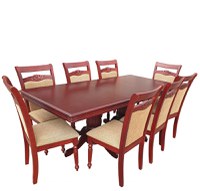 Set Masa RH7132 + 8 Scaune RH8064 ,160x100c77 cm, Mahon - 1