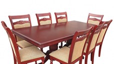 Set Masa RH7132 + 8 Scaune RH8064 ,160x100c77 cm, Mahon