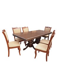 Set masa RH7132 cu scaune RH8100 Dirty Oak 160x100x77 cm - 1