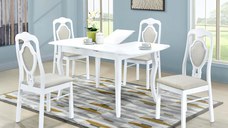 Set Masa RH7211EXT + 4 RH561C White,150x80x76 cm