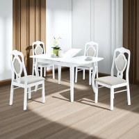 Set Masa RH7211EXT + 4 RH561C White,150x80x76 cm - 1