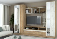 Set Mobila Living Atlantida Ro, 280x53x213 cm, Stejar k003 k001 - 1