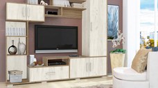 Set mobila living Pekin RO Stejar k003  k001 210x40x179 cm