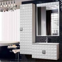 Set mobilier baie Adele, Alb - 1