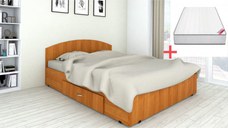 Set pat Mijloc 140 cu  Saltea MR Poket Cires