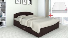 Set pat Mijloc 140 si Saltea MR Poket Wenge