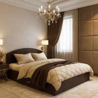 Set pat mijloc 160 + Saltea Bonnell cu Arcuri, Wenge - 1