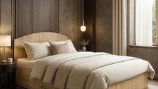 Set pat mijloc 160 + Saltea Bonnell Spuma, Sonoma