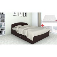 Set pat Mijloc 160 si Saltea Mattres Wenge - 1