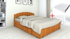 Set pat Mijloc 90 cu  Saltea Torino Cires