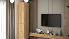 Soldat 35 1U 3S, 35x35x180 cm, stejar k003