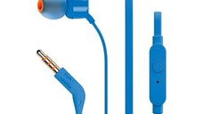 Casti In-Ear JBL T160 cu fir, Microfon, Jack 3.5 mm, Albastru