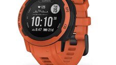 Ceas smartwatch Garmin Instinct 2S, 10 ATM, Plastic/Silicon, Portocaliu