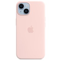 Husa de protectie telefon Apple pentru iPhone 14, Magsafe, Silicon, Chalk Pink - 1
